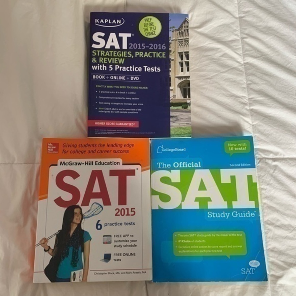Bundle of 3 SAT College Prep Books